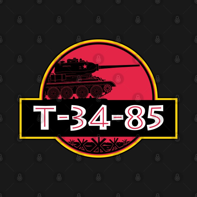 T-34-85 as a dinosaur! by FAawRay