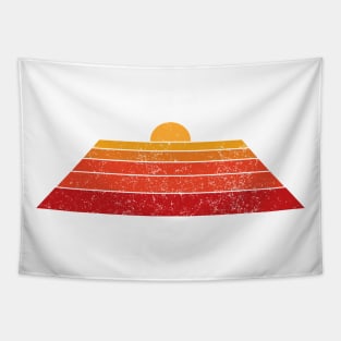 70's Retro Sunset Classic Vintage 70s Sunset Colors Tapestry