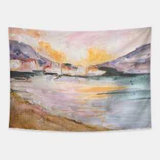 Costa Brava Coastline Tapestry