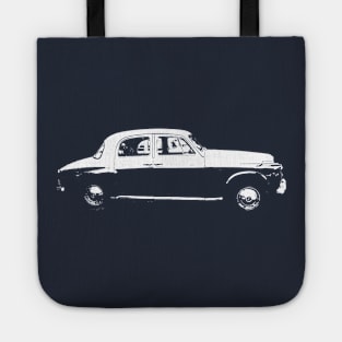 Rover P4 1950s British classic car side view Tote