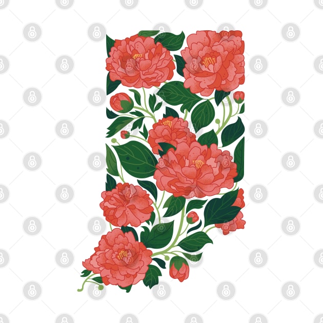 Indiana Peony by Lucie Rice Illustration and Design, LLC