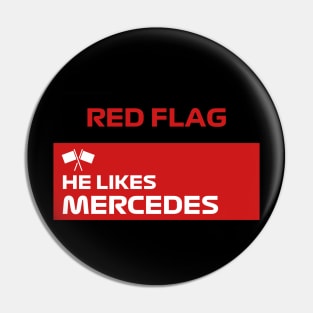 F1 Red Flag Graphic Pin