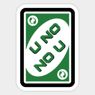 wallpapers Uno Reverse Card Meme No U uno reverse card aufkleber teepublic de