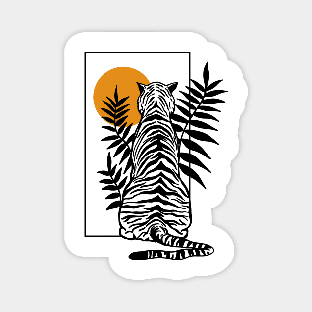 Tiger Magnet by SommersethArt