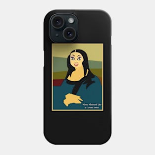 Mona Abstract Lisa Whimsical Print Phone Case