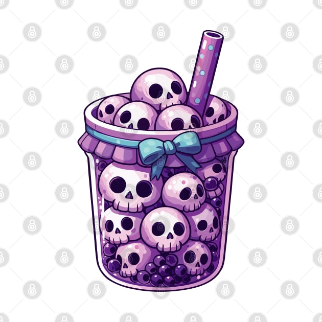 Bubble Tea Skulls by katzura