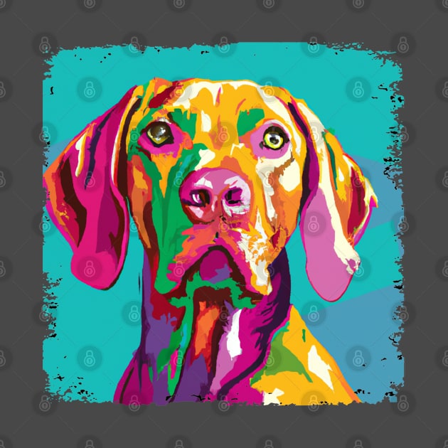 Vizsla Pop Art - Dog Lover Gifts by PawPopArt