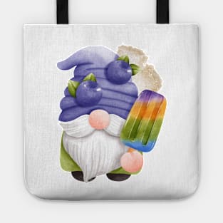 Chillin' with Gnomies: A Frosty Popsicle Adventure (Blueberry/Black) Tote