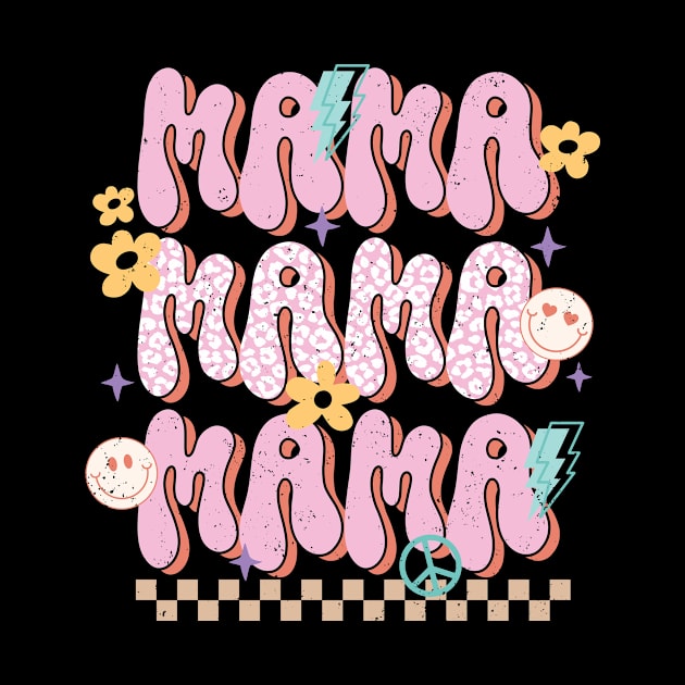 Mama groovy retro distressed design by BAB