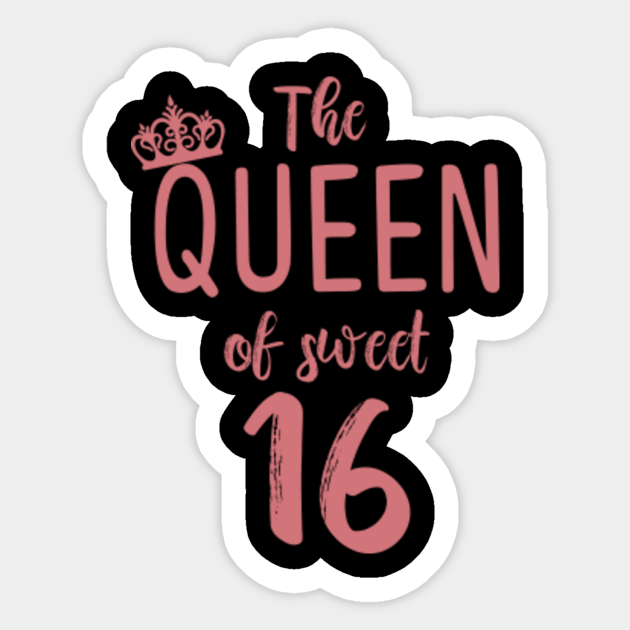 Sweet Sixteen Birthday Party Gift I Custom Sweet 16 Sweet 16 Sticker Teepublic