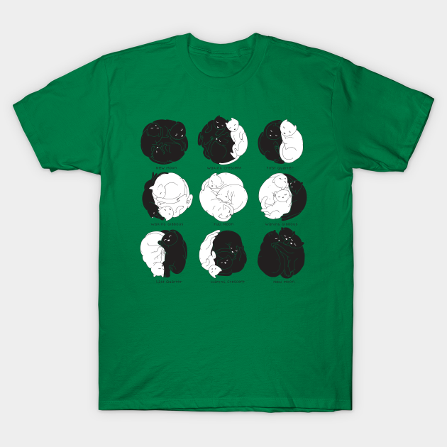 Feline Lunar Cycle - Kitty - T-Shirt