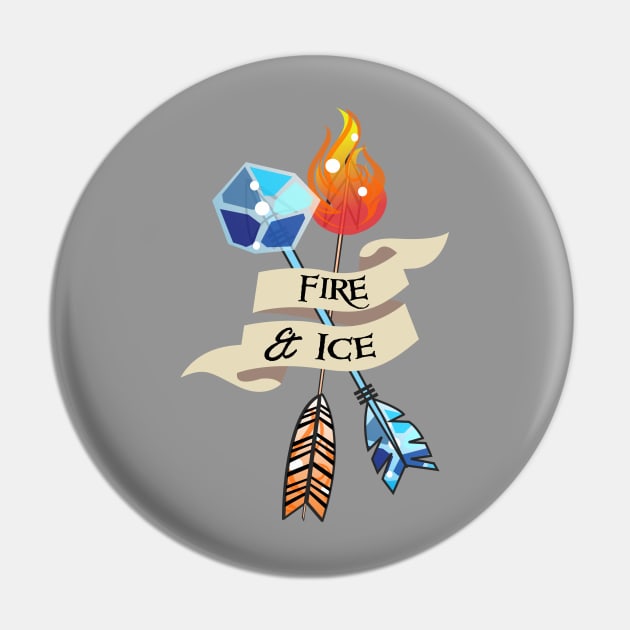 Fire and Ice Pin by ikaszans