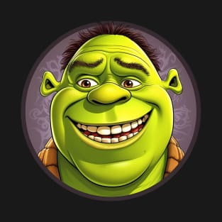 Funny Ugly Shrek Caricature T-Shirt