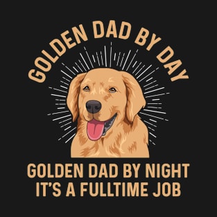 Golden Retriever Design for a Golden Dad T-Shirt