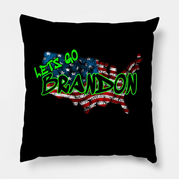 Lets Go Brandon Pillow by FB Designz