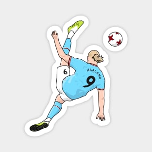 Bicycle kick haaland Magnet