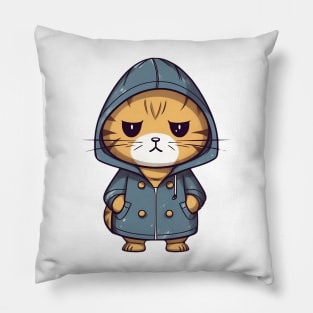 Grumpy coat Pillow