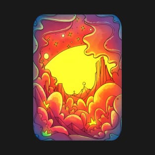 A vibrant moonrise T-Shirt