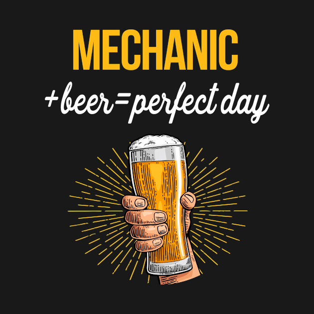 Mechanic Beer T-Shirt Mechanic Funny Gift Item by Bushf