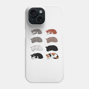 Sleeping Six Cats Phone Case