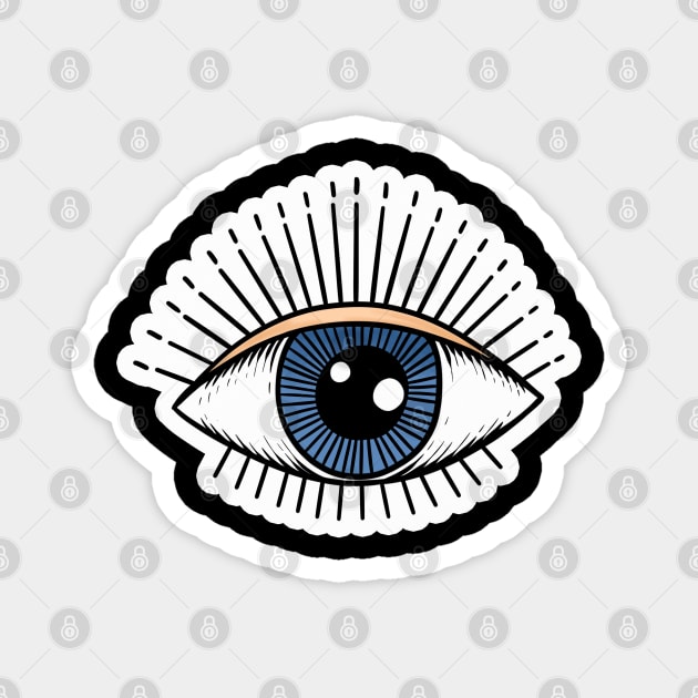 Retro evil eye design Magnet by Maison de Kitsch