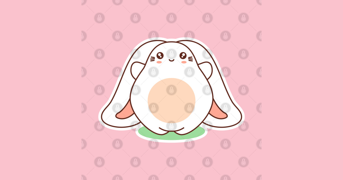 Kawaii Rabbit - Kawaii Rabbit - Poduszka | TeePublic PL