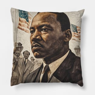 Inspire Unity: Festive Martin Luther King Day Art, Equality Designs, and Freedom Tributes! Pillow