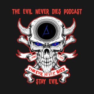 Evil Never Dies Banner Logo T-Shirt