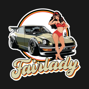 Fairlady Z Nose Art Retro T-Shirt