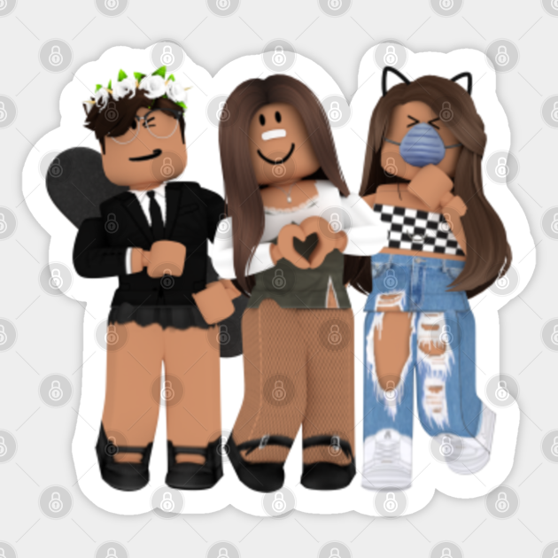 Roblox Boys And Girls Roblox Sticker Teepublic - roblox girls and boys picture