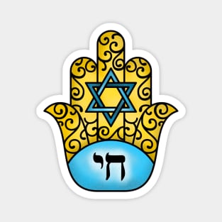 Hamsa Chai Magnet