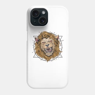 lion fierce head Phone Case