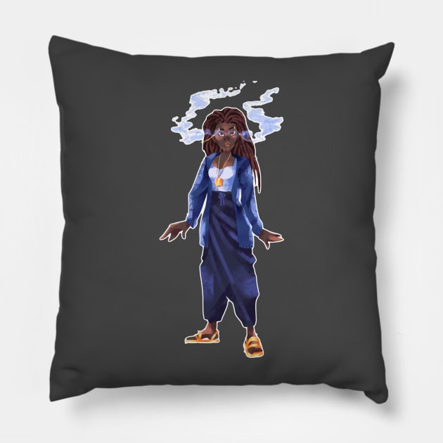 Tundra Magical Girl - Knights of the Lion Pillow by Doodletoopia