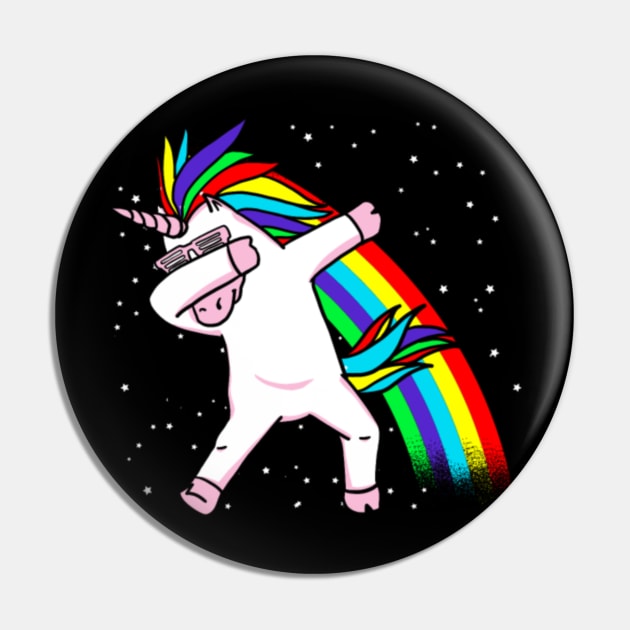 Dabbing Unicorn Dab Dab Dance Pin by Xizin Gao