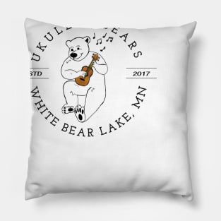 WBL Ukulele Bears (black text for light colors) Pillow