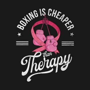 Breast Cancer Boxing Therrapy T-Shirt