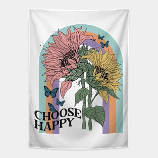 chose happy flower Tapestry