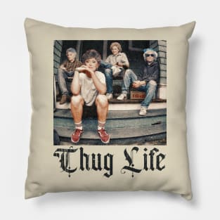 GOLDEN THUG LIFE BLAK Pillow