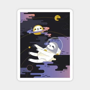 Sloth Astronaut Magnet