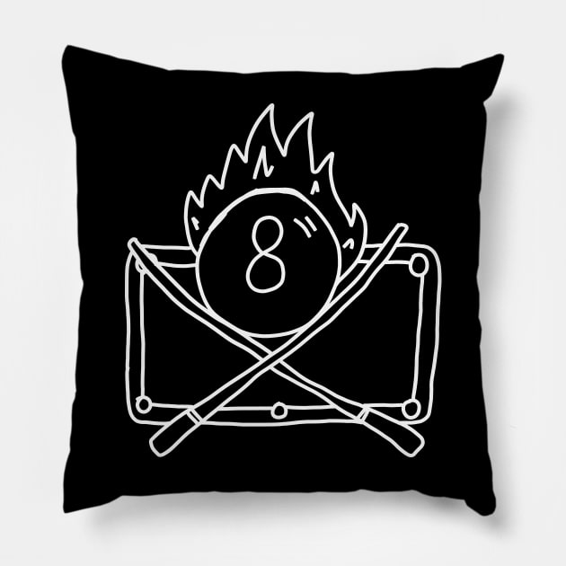 8 ball pool Pillow by Yeaha