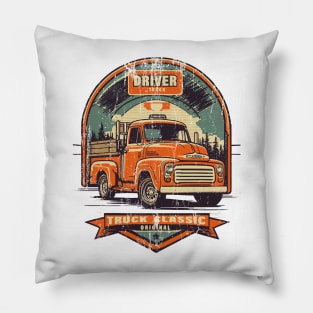 Classic Truck Design Pillow