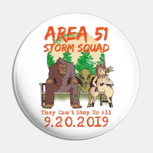 Area 51 First Annual 5K Alien UFO They Cant Stop Us All Gifts Pin