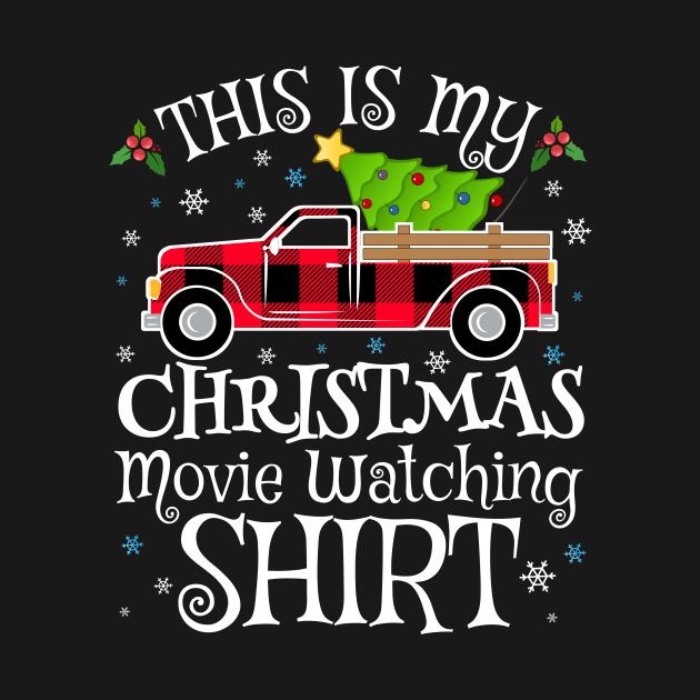 This Is My Christmas Movie Watching Shirt Plaid Pattern by TheMjProduction