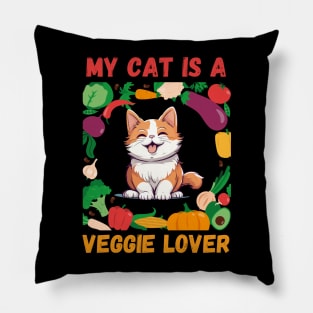 My Cat is Veggie Lover Pillow