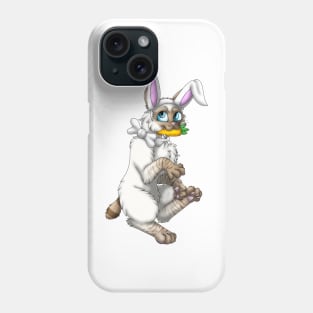 Bobtail BunnyCat: Cinnamon Lynx Point (White) Phone Case