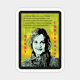 Atheist Christmas with Annie Laurie Gaylor Magnet