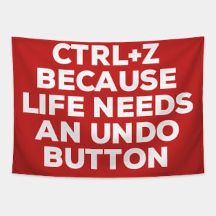 Ctrl+ Z Because Life Needs An Undo Button Tapestry