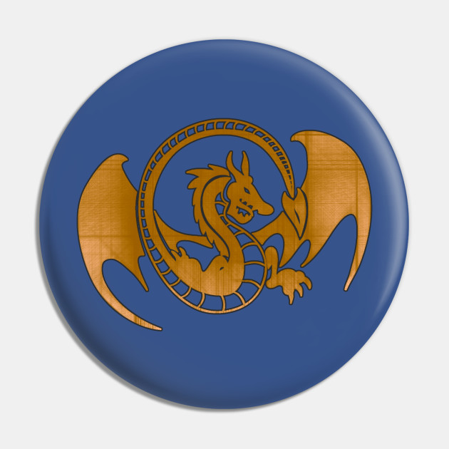 Golden Dragon Dragon Art Pin Teepublic