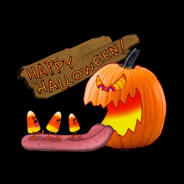 halloween candy corn pumpkin by wolfmanjaq