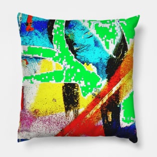 Graphic,green,rap,By LowEndGraphics Pillow